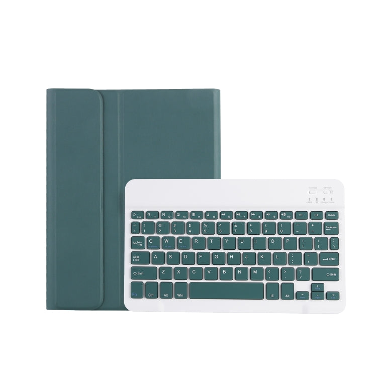 For Xiaomi Pad 6 / Pad 6 Pro A0N7 Lambskin Texture Ultra-thin Bluetooth Keyboard Leather Case(Dark Green)