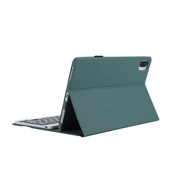 For Xiaomi Pad 6 / Pad 6 Pro A0N7 Lambskin Texture Ultra-thin Bluetooth Keyboard Leather Case(Dark Green)