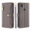 For Kyocera Digno SX3-KYG02 Sheep Texture Cross-body Zipper Wallet Leather Phone Case(Grey) - More Brand by PMC TechLife | Online Shopping South Africa | PMC TechLife | Buy Now Pay Later Mobicred