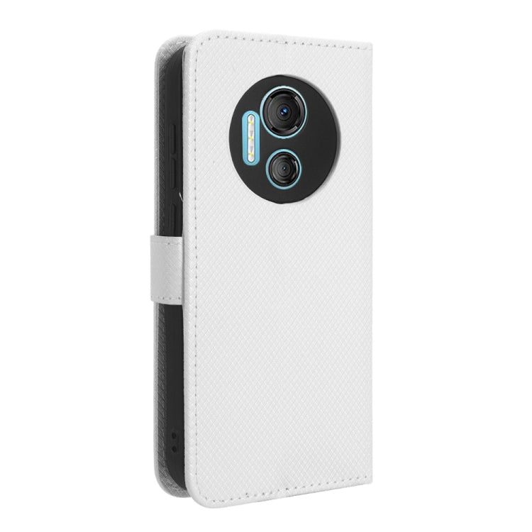 For Doogee X97 / X97 Pro Diamond Texture Leather Phone Case(White)