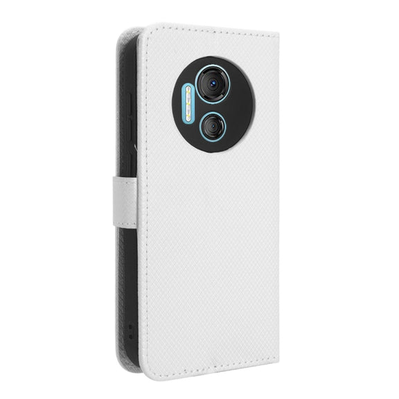 For Doogee X97 / X97 Pro Diamond Texture Leather Phone Case(White)