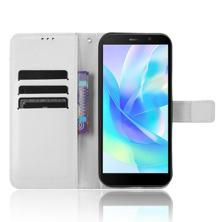 For Doogee X97 / X97 Pro Diamond Texture Leather Phone Case(White)