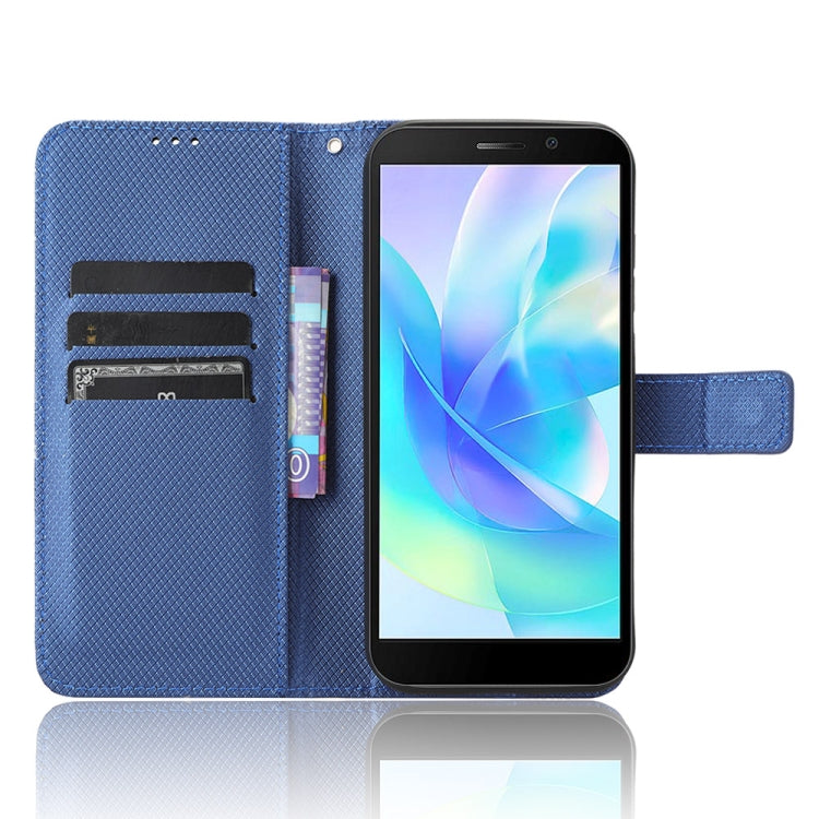 For Doogee X97 / X97 Pro Diamond Texture Leather Phone Case(Blue)