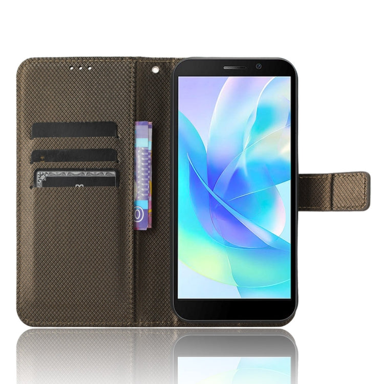 For Doogee X97 / X97 Pro Diamond Texture Leather Phone Case(Brown)