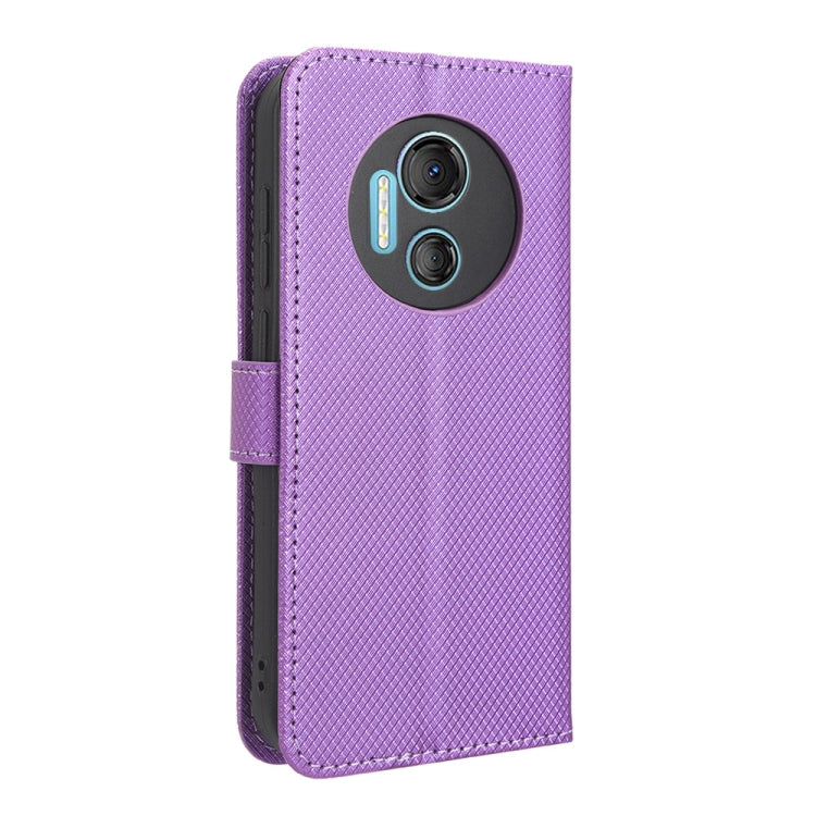 For Doogee X97 / X97 Pro Diamond Texture Leather Phone Case(Purple)