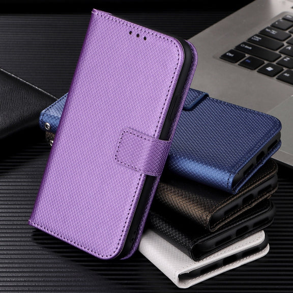 For Doogee X97 / X97 Pro Diamond Texture Leather Phone Case(Brown)