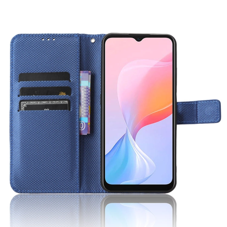 For Blackview A85 Diamond Texture Leather Phone Case(Blue)