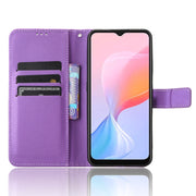 For Blackview A85 Diamond Texture Leather Phone Case(Purple)
