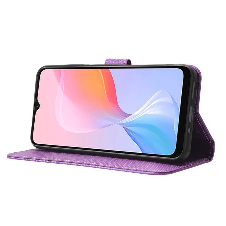 For Blackview A85 Diamond Texture Leather Phone Case(Purple)
