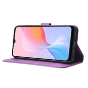 For Blackview A85 Diamond Texture Leather Phone Case(Purple)