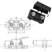 4 in 1 ANS-H Car Fuse Holder Fuse Box, Current:80A