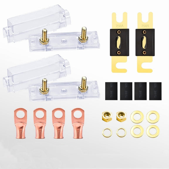 2 in 1 ANL Car Fuse Holder Electrical Protection Insulating Cover, Current:400A