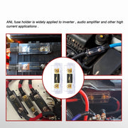 2 in 1 ANL Car Fuse Holder Electrical Protection Insulating Cover, Current:400A