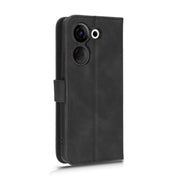 For TECNO Camon 20 Pro Skin Feel Magnetic Flip Leather Phone Case(Black)