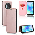 For DOOGEE X97 / X97 Pro Carbon Fiber Texture Flip Leather Phone Case(Pink) - Doogee Cases by PMC TechLife | Online Shopping South Africa | PMC TechLife | Buy Now Pay Later Mobicred