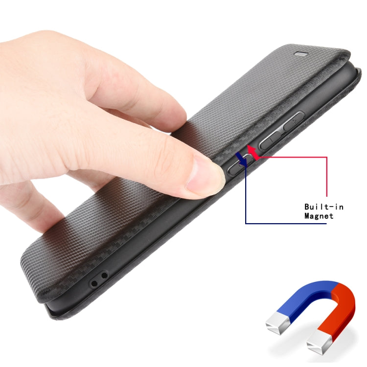 For DOOGEE X97 / X97 Pro Carbon Fiber Texture Flip Leather Phone Case(Black)