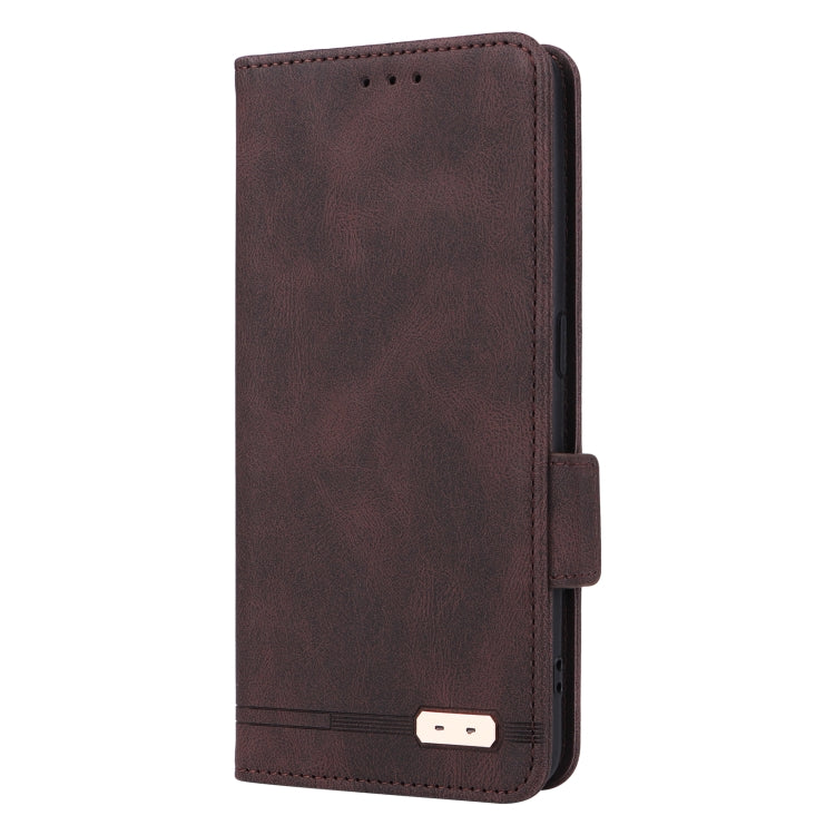 For Realme GT Neo5 SE Magnetic Clasp Leather Phone Case(Brown)