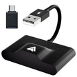 THT-020-3+ USB + USB-C / Type-C Wired to Wireless Carplay Adapter for Android Smartphone(Black) - free shipping - PMC TechLife - Order now!