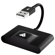 THT-020-3+ USB + USB-C / Type-C Wired to Wireless Carplay Adapter for Android Smartphone(Black)