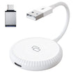 THT-020-6 USB + USB-C / Type-C Carplay Mirror Adapter for iPhone(White) - free shipping - PMC TechLife - Order now!