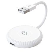 THT-020-6 USB + USB-C / Type-C Carplay Mirror Adapter for iPhone(White)