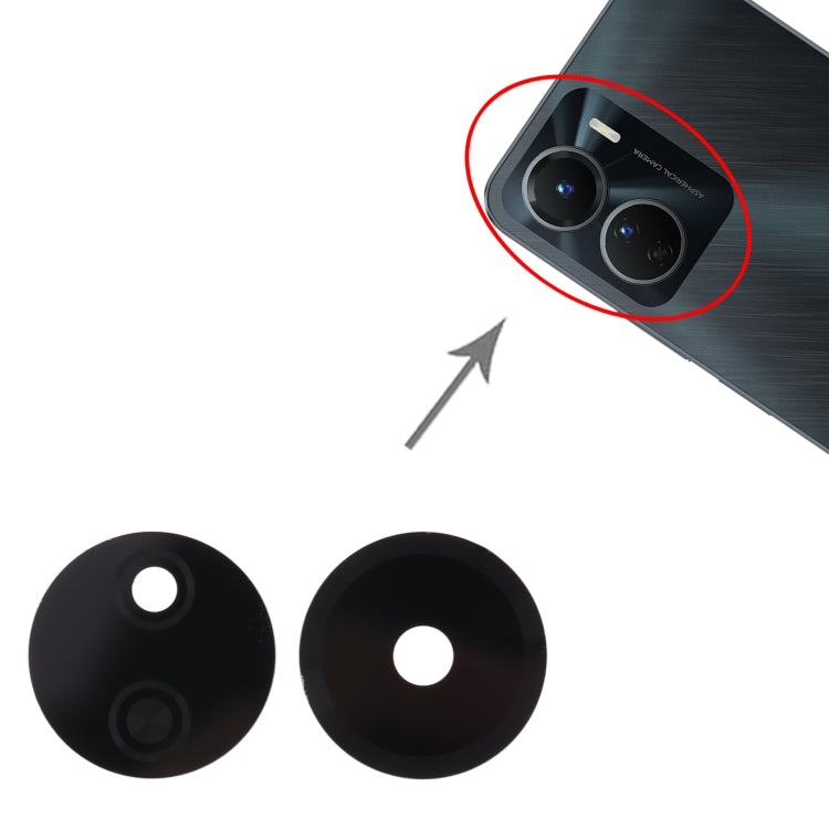 For vivo Y16 10pcs Back Camera Lens