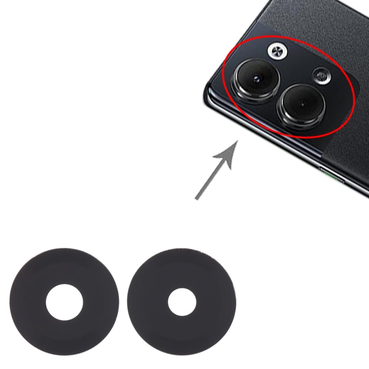 For OPPO Reno9 Pro 10pcs Back Camera Lens