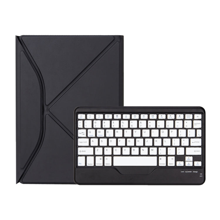 Z10B For iPad 10th Gen 10.9 2022 / 11 2025 Pen Slot Bluetooth Keyboard Leather Tablet Case(Black)