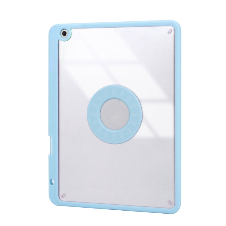 Z10B For iPad 10th Gen 10.9 2022 Pen Slot Bluetooth Keyboard Leather Tablet Case(Blue)