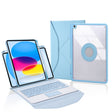 Z10B-A For iPad 10th Gen 10.9 2022 Pen Slot Touchpad Bluetooth Keyboard Leather Tablet Case(Sky Blue) - Universal by PMC TechLife | Online Shopping South Africa | PMC TechLife