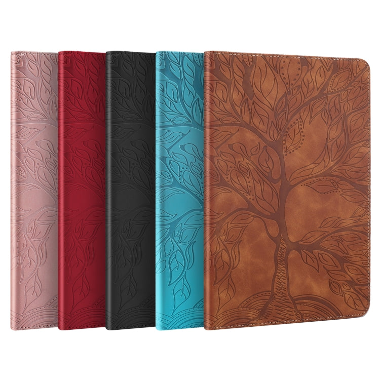 For Xiaomi Pad 6 / Pad 6 Pro Life Tree Series Horizontal Flip Leather Tablet Case(Red)