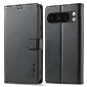 For Google Pixel 9 Pro XL LC.IMEEKE Calf Texture Flip Leather Phone Case(Black)