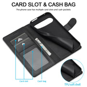 For Google Pixel 9 Pro XL LC.IMEEKE Calf Texture Flip Leather Phone Case(Black)