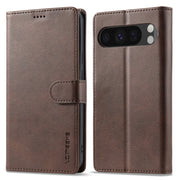For Google Pixel 9 / 9 Pro LC.IMEEKE Calf Texture Flip Leather Phone Case(Brown)