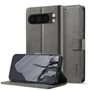 For Google Pixel 9 / 9 Pro LC.IMEEKE Calf Texture Flip Leather Phone Case(Grey)