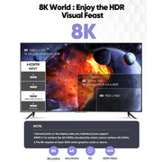 3m HDMI 2.1 Version 8K 60Hz UHD 48Gbps Cable(Grey)