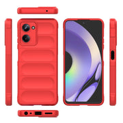 For Realme 10 Pro 5G Magic Shield TPU + Flannel Phone Case(Black)