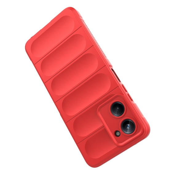 For Realme 10 Pro 5G Magic Shield TPU + Flannel Phone Case(Dark Blue)