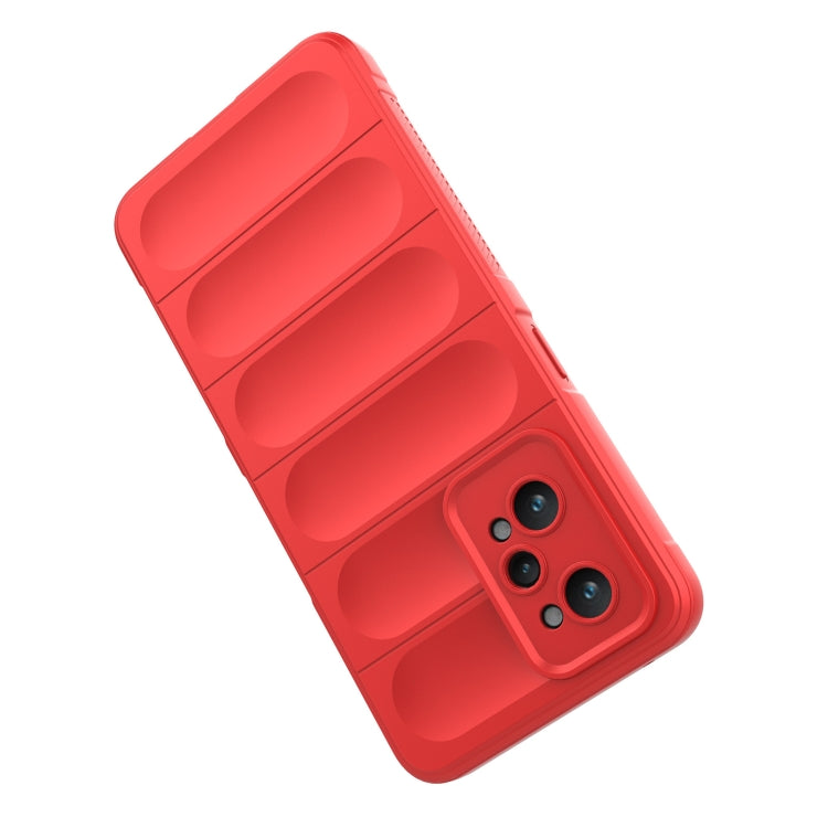 For Realme GT2 Magic Shield TPU + Flannel Phone Case(Black)