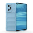 For Realme GT2 Magic Shield TPU + Flannel Phone Case(Light Blue) - Realme Cases by PMC TechLife | Online Shopping South Africa | PMC TechLife | Buy Now Pay Later Mobicred