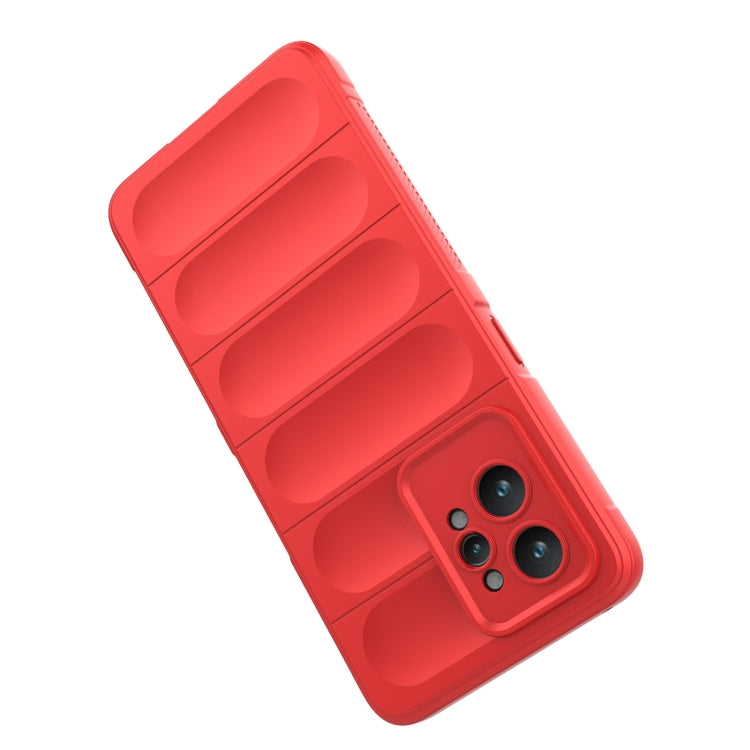 For Realme GT2 Pro Magic Shield TPU + Flannel Phone Case(Light Blue)