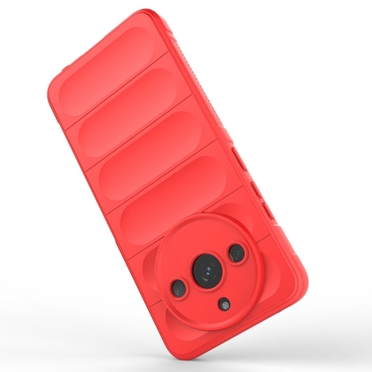 For Realme 11 5G Magic Shield TPU + Flannel Phone Case(Black)