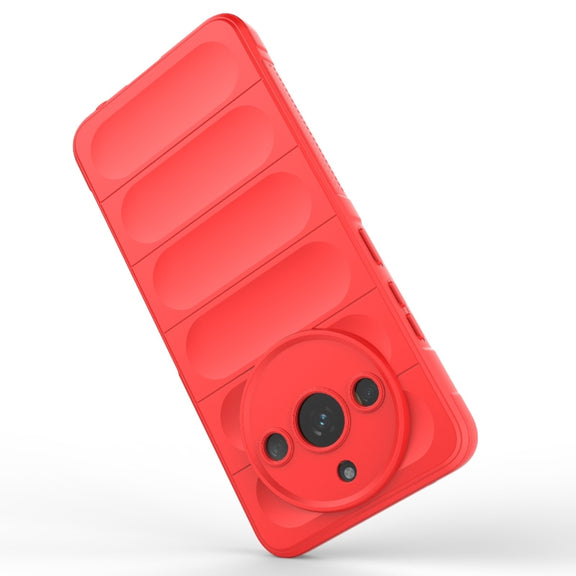 For Realme 11 5G Magic Shield TPU + Flannel Phone Case(White)
