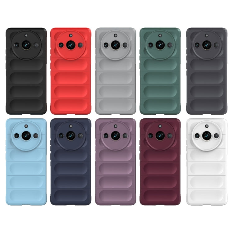 For Realme 11 Pro 5G/11 Pro+ 5G Magic Shield TPU + Flannel Phone Case(Grey)