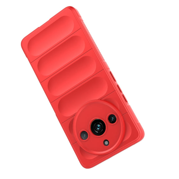 For Realme 11 Pro 5G/11 Pro+ 5G Magic Shield TPU + Flannel Phone Case(Grey)