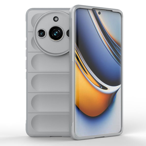 For Realme 11 Pro 5G/11 Pro+ 5G Magic Shield TPU + Flannel Phone Case(Grey)