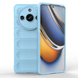 For Realme 11 Pro 5G/11 Pro+ 5G Magic Shield TPU + Flannel Phone Case(Light Blue) - Realme Cases by PMC TechLife | Online Shopping South Africa | PMC TechLife | Buy Now Pay Later Mobicred