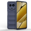 For Realme 11 5G Global Magic Shield TPU + Flannel Phone Case(Dark Blue) - Realme Cases by PMC TechLife | Online Shopping South Africa | PMC TechLife | Buy Now Pay Later Mobicred
