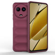 For Realme 11 5G Global Magic Shield TPU + Flannel Phone Case(Wine Red) - Realme Cases by PMC TechLife | Online Shopping South Africa | PMC TechLife | Buy Now Pay Later Mobicred