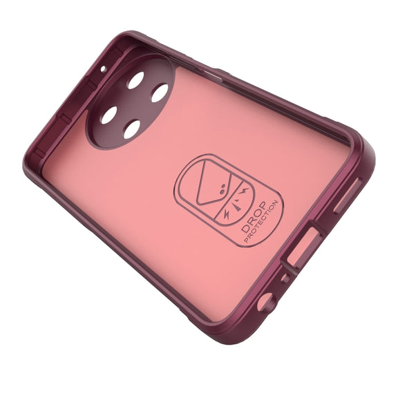 For Realme 11 4G Global Magic Shield TPU + Flannel Phone Case(Black)